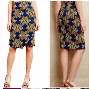 Maeve Anthropologie Kanara asymmetrical pencil skirt  Women’s 2p